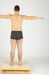 Whole Body Man T poses Casual Underwear Pants Slim Studio photo references